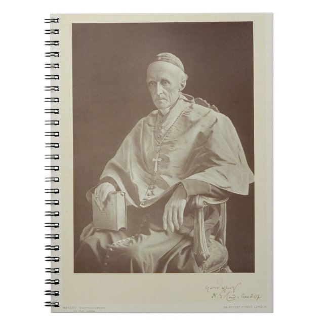 Portrait of Cardinal Henry Edward Manning (1808-92 Notebook (Front)