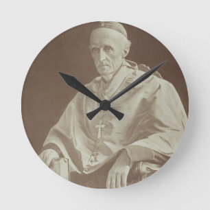 Portrait of Cardinal Henry Edward Manning (1808-92 Round Clock
