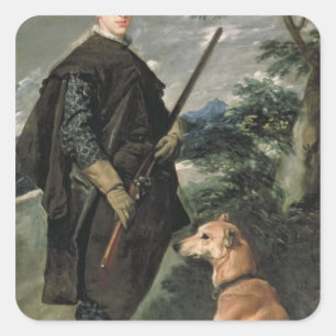 Portrait of Cardinal Infante Ferdinand Square Sticker