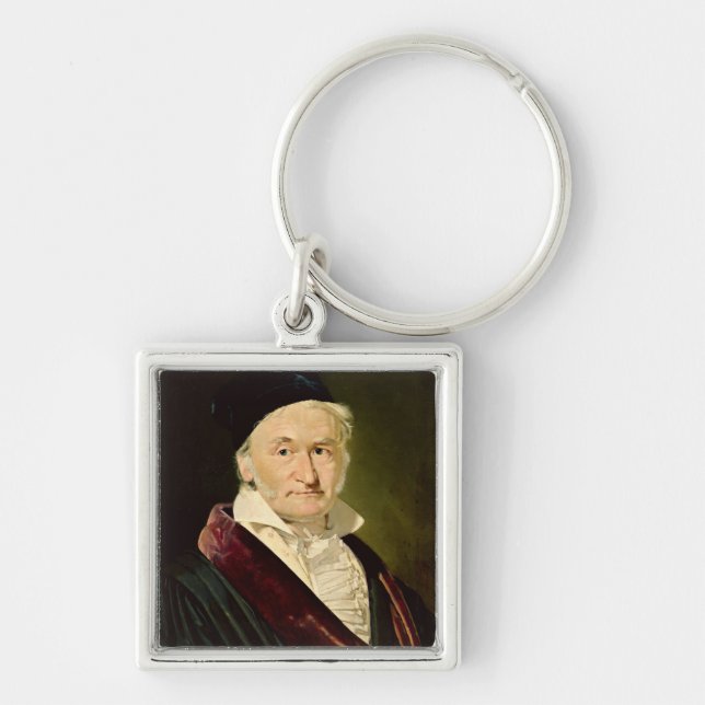 Portrait of Carl Friedrich Gauss, 1840 Key Ring (Front)