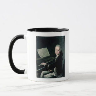 Portrait of Carl Graf Firmian at the piano Mug