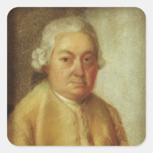 Portrait of Carl Philipp Emanuel Bach, c.1780 Square Sticker