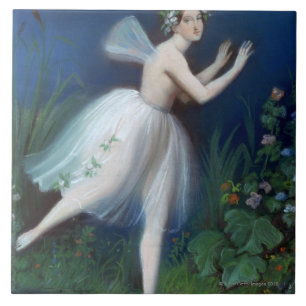 'Portrait of Carlotta Grisi in Giselle' by Tile