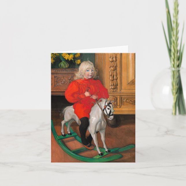 Portrait of Casimir Laurin, Murre by Carl Larsson Thank You Card (Front)