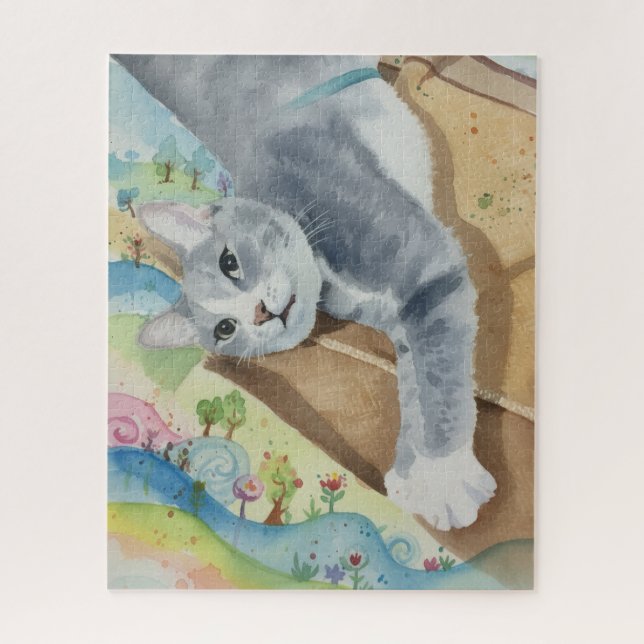 Portrait of Cat Puzzle (Vertical)