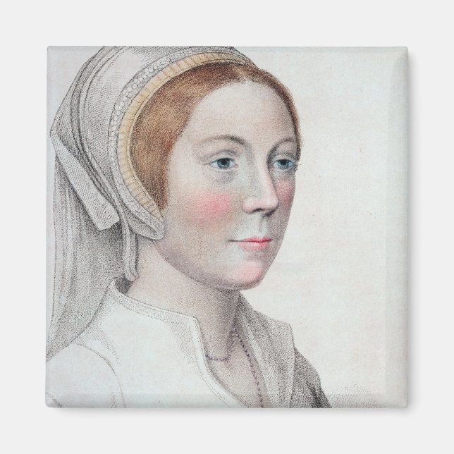 Portrait of Catherine Howard (1520-42) engraved by Magnet (Front)