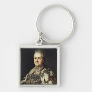 Portrait of Catherine II of Russia 2 Key Ring