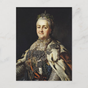 Portrait of Catherine II  of Russia 2 Postcard