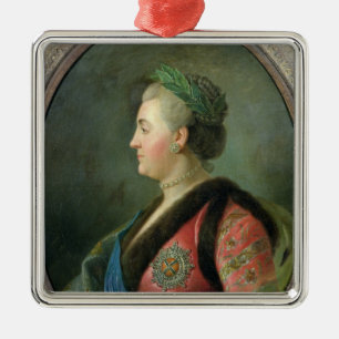Portrait of Catherine II  of Russia Metal Ornament