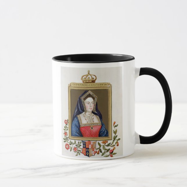 Portrait of Catherine of Aragon (1485-1536) 1st Qu Mug (Right)