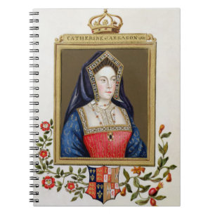 Portrait of Catherine of Aragon (1485-1536) 1st Qu Notebook