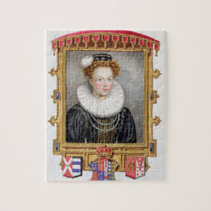 Portrait of Catherine Parr (1512-1548) Sixth Wife Jigsaw Puzzle