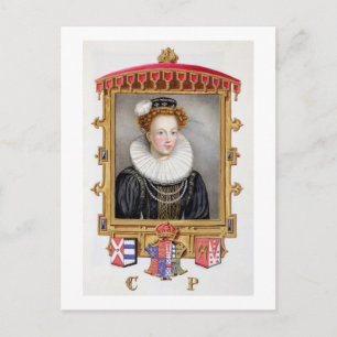 Portrait of Catherine Parr (1512-1548) Sixth Wife Postcard