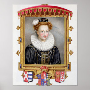 Portrait of Catherine Parr (1512-1548) Sixth Wife Poster