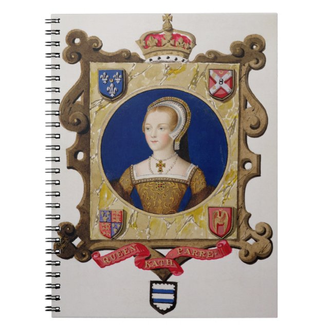 Portrait of Catherine Parr (1512-48) 6th Queen of Notebook (Front)