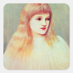 Portrait of Cecily Horner, 1895 Square Sticker