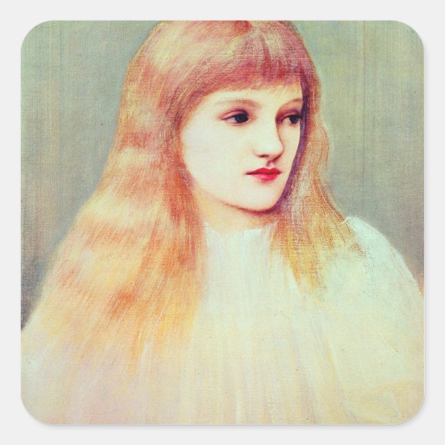 Portrait of Cecily Horner, 1895 Square Sticker (Front)