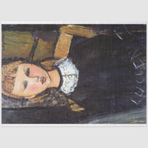 Portrait of Ceroni, Modigliani Tissue Paper