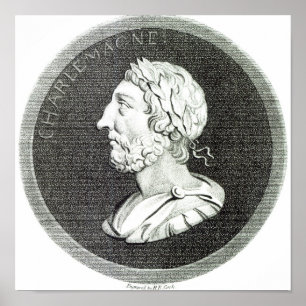 Portrait of Charlemagne Poster