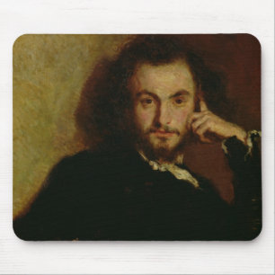 Portrait of Charles Baudelaire 1844 Mouse Pad