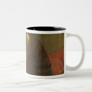 Portrait of Charles Baudelaire 1847 Two-Tone Coffee Mug