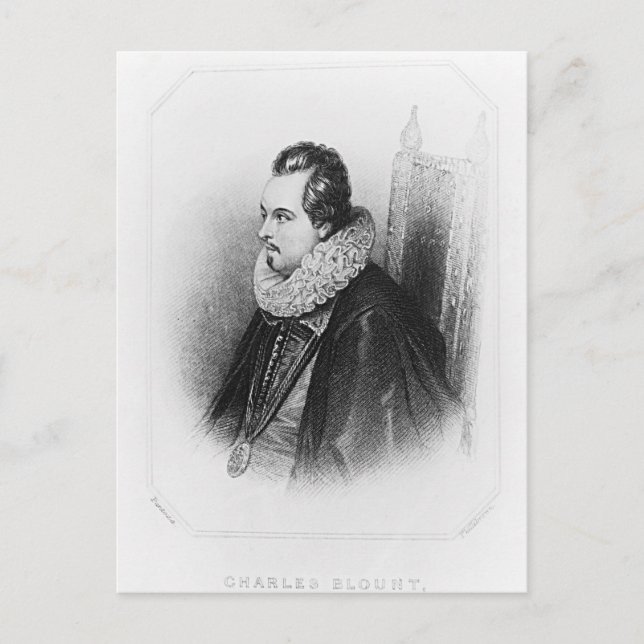 Portrait of Charles Blount  8th Earl of Postcard (Front)