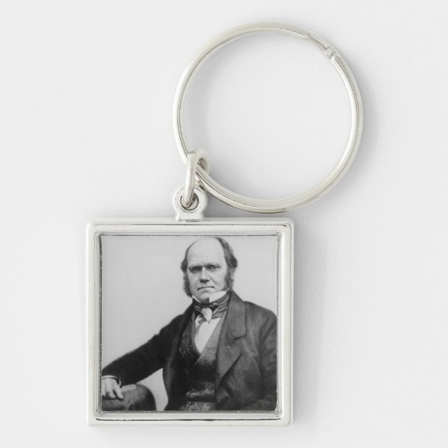 Portrait of Charles Darwin, 1854 Key Ring (Front)