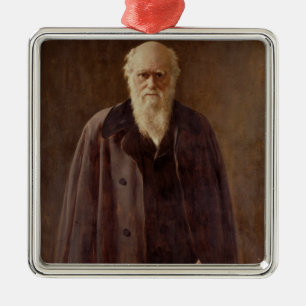 Portrait of Charles Darwin 1883 Metal Ornament