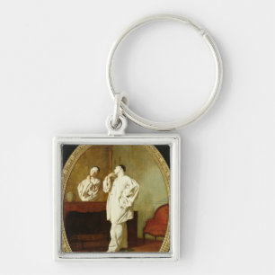 Portrait of Charles Deburau Key Ring