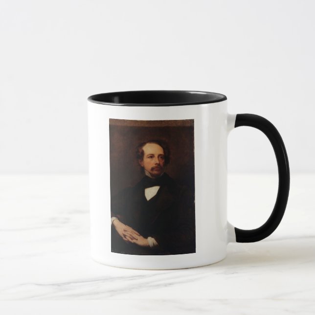 Portrait of Charles Dickens  1855 Mug (Right)