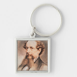 Portrait of Charles Dickens, 1869 Key Ring