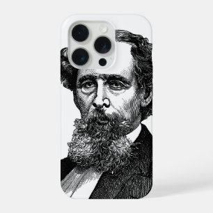Portrait of Charles Dickens iPhone 15 Pro Case