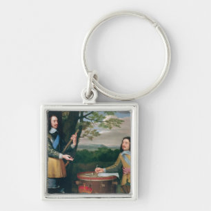 Portrait of Charles I and Sir Edward Walker Key Ring