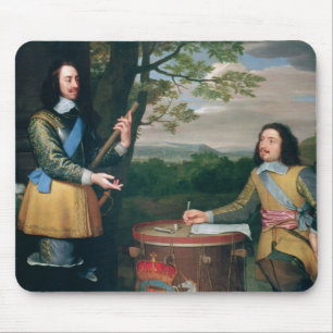 Portrait of Charles I  and Sir Edward Walker Mouse Pad