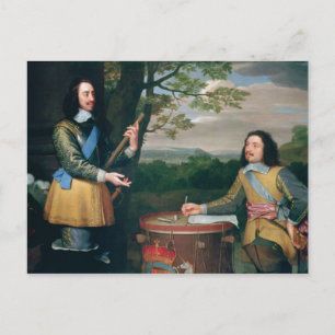 Portrait of Charles I and Sir Edward Walker Postcard