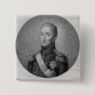 Portrait of Charles of France 15 Cm Square Badge