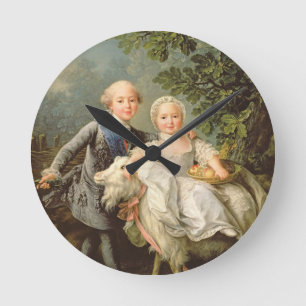 Portrait of Charles Philippe of France (1757-1836) Round Clock