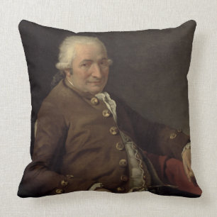 Portrait of Charles-Pierre Pecoul, 1784 (oil on ca Cushion