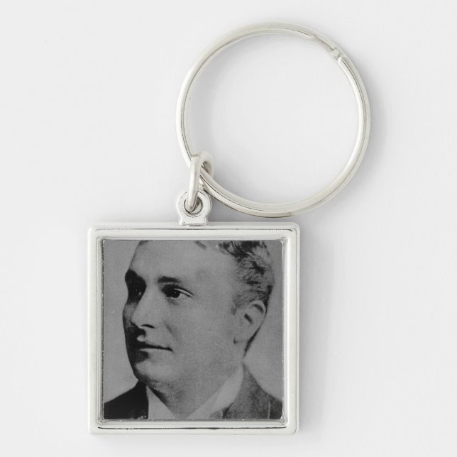 Portrait of Charles Spencer Chaplin, Sr Key Ring (Front)