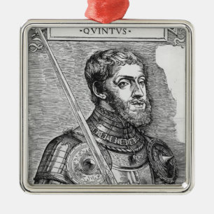 Portrait of Charles V , Holy Roman Emperor Metal Tree Decoration