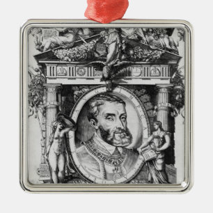 Portrait of Charles V , Holy Roman Emperor Metal Tree Decoration
