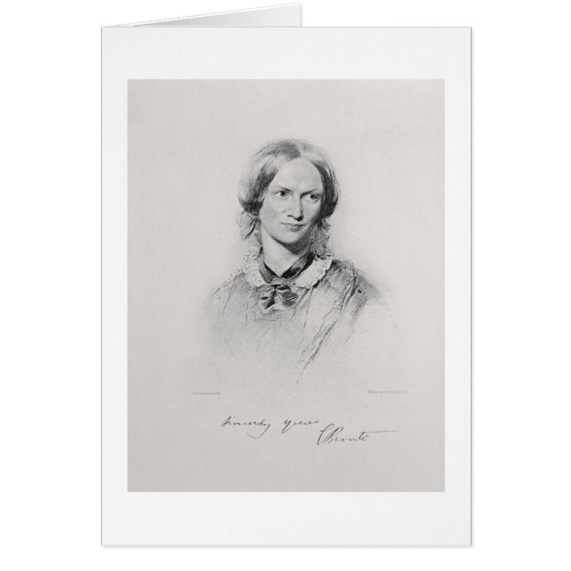 Portrait of Charlotte Bronte, engraved by Walker a (Front)