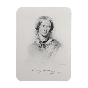 Portrait of Charlotte Bronte, engraved by Walker a Magnet