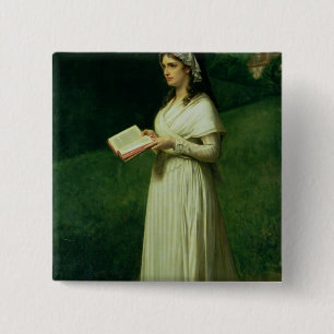 Portrait of Charlotte Corday 15 Cm Square Badge