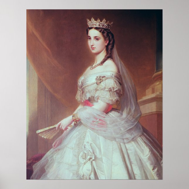 Portrait of Charlotte of Saxe-Cobourg-Gotha Poster (Front)