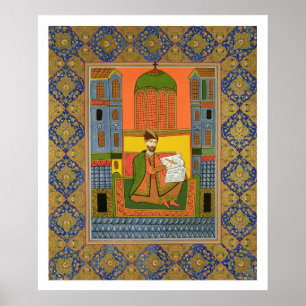 Portrait of Chota Rustaveli (c.1172-c.1216) after Poster