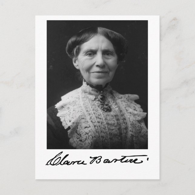 Portrait of Clara Barton Postcard (Front)