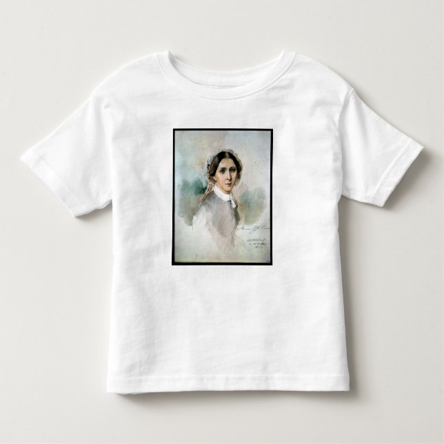 Portrait of Clara Schumann  1853 Toddler T-Shirt (Front)