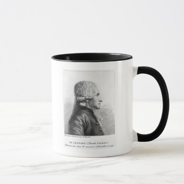 Portrait of Claude Valdec de Lessart Mug (Right)