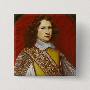 Portrait of Coeffier de Ruze d'Effiat  Marquis 15 Cm Square Badge